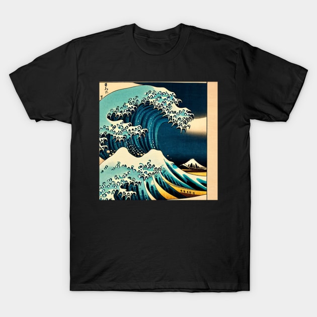 The Majestic Wave - A Stunning Ukiyo-e Painting T-Shirt by aestheticand